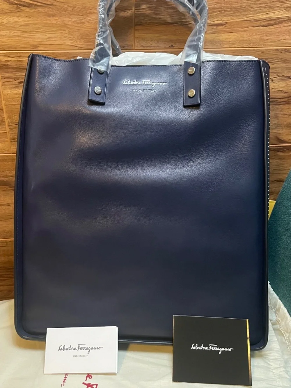 Salvatore Ferragamo -  Studded Shopper Tote - MSRP 1300 - Made in Italy